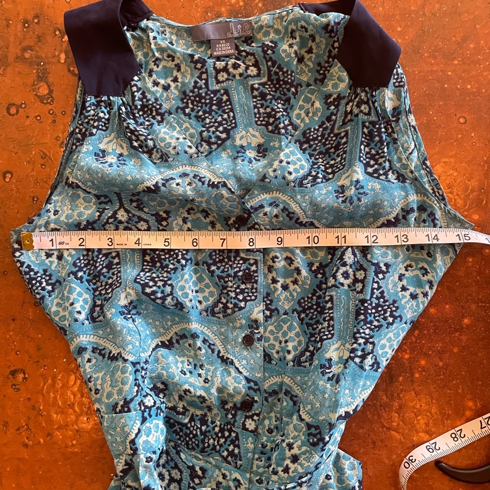 Blue Paisley Jumpsuit Jumper from Anthropologie. Dil brand. XS. Belted. - Picture 14 of 16
